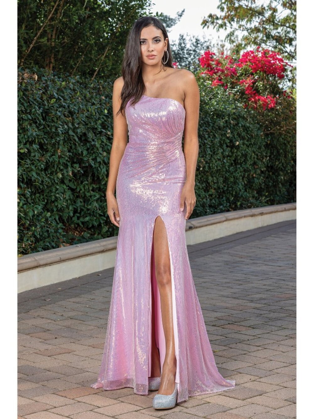 NEW BLUSH Evening Gown Floor Length Formal Elegant Stunning 4301